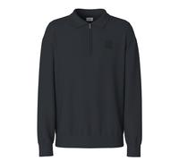 JOOP! JEANS Herren Strickpolo - Davon, Langarm, Reißverschluss, Polokragen, einfarbig Dunkelblau 2XL