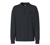 JOOP! JEANS Herren Strickpolo - Davon, Langarm, Reißverschluss, Polokragen, einfarbig XXL Blau