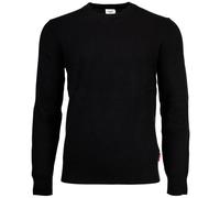 JOOP! JEANS Herren Strickpullover - Laurelor, Feinstrick, Wolle, Rundhals, Bündchen, einfarbig Schwarz 2XL