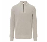 JOOP! JEANS Herren Strickpullover mit Troyer-Zip - Henrio, Zipjacke, Stehkragen, Reißverschluss 3XL Grau