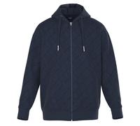 JOOP! JEANS Herren Sweatjacke - Cataldo, Kapuze, Reißverschluss, Logo Allover, Cotton M Blau