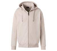JOOP! JEANS Herren Sweatjacke - Cataldo, Kapuze, Reißverschluss, Logo Allover, Cotton S Elfenbein
