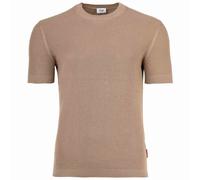 JOOP! JEANS Herren T-Shirt - Sandero, Strick, Struktur, Baumwolle Beige XL