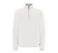 JOOP! JEANS Herren Sweatshirt mit Stehkragen - Akamu, Baumwolle, Half-Zipkragen, Bündchen, einfarbig Weiß XL