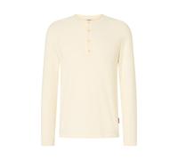 Rundhalspullover JOOP JEANS "Peko", Herren, Gr. L, natural, Strick, Obermaterial: 100% Baumwolle, unifarben, regular fit normal, Rundhals, Pullover Rundhalspullover, mit Henleyausschnitt, normale Pass