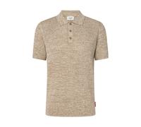 Poloshirt JOOP JEANS "Yano", Herren, Gr. L, beige (open braun), Jersey, Obermaterial: 100% Baumwolle, unifarben, regular fit taillenbedeckt, Rundhals, eingesetzt Rippstrickbündchen, Shirts, Regular fi