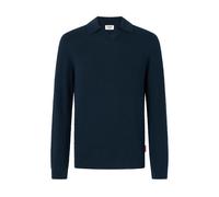 Polokragenpullover JOOP JEANS "Ove", Herren, Gr. L, dunkelblau, Strick, Obermaterial: 100% Baumwolle, normal, Pullover, mit feinem Strukturmuster (68499532-L) dunkelblau
