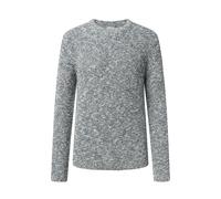 Strickpullover JOOP JEANS "Gadi", Herren, Gr. L, grau (dunkelblau), Strick, Obermaterial: 90% Baumwolle, 10% Polyester, unifarben, regular fit normal, Rundhals, eingesetzt Rippstrickbündchen, Pullover