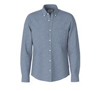 Langarmhemd JOOP JEANS "Hali", Herren, Gr. L, N-Gr, dunkelblau, Web, Obermaterial: 55% Leinen, 45% Baumwolle, unifarben, regular fit normal, 1-Knopf-Manschette, Hemden (20585247-L) dunkelblau