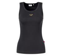 Tanktop JOOP JEANS "Tana", Damen, Gr. M, schwarz, Jersey, Obermaterial: 100% Baumwolle, unifarben, regular fit normal, tiefer Rundhals, Tops Tanktop, mit Logoprint (67199340-M) schwarz