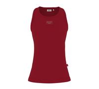 Tanktop JOOP JEANS "Tana", Damen, Gr. S, dunkelrot, Jersey, Obermaterial: 94% Baumwolle, 6% Elasthan, regular fit normal, tiefer Rundhals, Tops Tanktop, mit Logoprint (54510422-S) dunkelrot