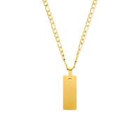 JOOP! Kette mit Anhänger Edelstahl Unisex Damen Herren Halsschmuck, 60 cm, Gold, Kommt in Schmuck Geschenk Box, 2035895