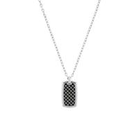 Kette mit Anhänger JOOP "2036806" Halsketten Gr. Edelstahl, Länge: 52 cm, grau (edelstahlfarben, grau) Herren Ketten mit Anhänger Edelstahl (76433300-0)