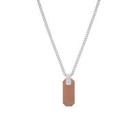 JOOP! Kette mit Anhänger Herren, Braun, 1 mm, Edelstahl, IP Braun 2038039