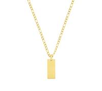 JOOP! Kette mit Anhänger Edelstahl Unisex Damen Herren Halsschmuck, 60 cm, Gold, Kommt in Schmuck Geschenk Box, 2035895