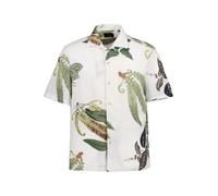 JOOP! Kurzarmhemd Herren Kurzarm Viskose weiß, M