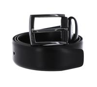 Joop! Ledergürtel Coll. Belt 3,5 cm – Echtleder, Dornschließe – Schwarz 85 cm