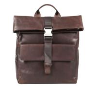Joop! Leder Rucksack Freizeitrucksack mit Laptopfach Loreto Rico Backpack Seal Brown dunkelbraun