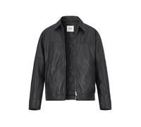 JOOP! Lederblouson Herren Umlegekragen Lammnappa schwarz, 48 (S)