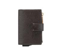 Joop! Leggero Stampa leggero stampa Kreditkartenetui RFID Schutz Leder 7 cm braun