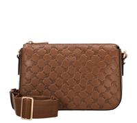 Umhängetasche JOOP "leggero stampa jasmina shoulderbag shz", Damen, Gr. B/H/T: 24cm x 15cm x 6cm, cognac, Rindsleder, Taschen Umhängetasche, Damen Schultertasche mit modischer Prägung (40961502-0) cog