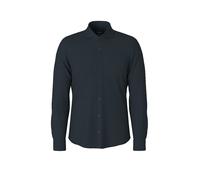 Leinenhemd JOOP "Pai-W", Herren, Gr. 38, N-Gr, dunkelblau, Web, Obermaterial: 100% Leinen, meliert, slim fit hüftbedeckend, 1-Knopf-Manschette verstellbar, Hemden Leinenhemd, mit New-Kentkragen, Slim