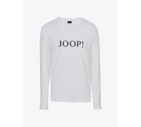 JOOP! Herren Langarmshirt mit Logoprint - Comfort, Mix and Match, Rundhals, Cotton Stretch Weiß 2XL