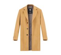 JOOP! Mantel Herren Reverskragen Wolle beige, 48 (S)