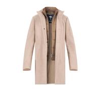 JOOP! Mantel Herren Stehkragen Wolle beige, 52 (L)