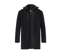 JOOP! Mantel Herren Stehkragen Wolle schwarz, 54 (XL)