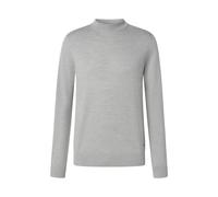 Strickpullover aus Schurwolle mit Stehkragen Modell 'Davide' XL men Hellgrau