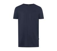 JOOP! Collection T-Shirt mit geripptem Rundhalsausschnitt Modell 'Cosmo' in Dunkelblau, Größe M