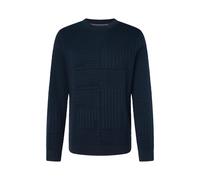 JOOP! Collection Strickpullover mit gerippten Abschlüssen Modell 'Raikon' in Marine, Größe M