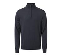 Joop! Merino Pullover mit Troyer Kragen, Farbe:Marine, Größe:XXXL