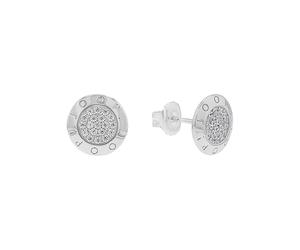 JOOP! Ohrstecker 925 Sterling Silber Damen Ohrschmuck, 1 cm, Silber, Kommt in Schmuck Geschenk Box, 2039695