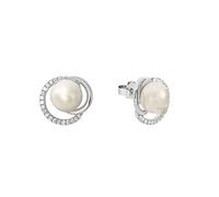 JOOP! Ohrstecker 925 Sterling Silber/Edelstahl Damen, Ohrschmuck, mit Zirkonia synth., Kommt in Schmuck Geschenk Box