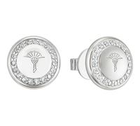 JOOP! Ohrstecker 925 Sterling Silber Damen Ohrschmuck, mit Zirkonia synth., 1 cm, Kommt in Schmuck Geschenk Box