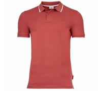 Poloshirt JOOP JEANS "Agnello", Herren, Gr. XXL, rot (open rot), Jersey, Obermaterial: 95% Baumwolle, 5% Elasthan, unifarben, casual, regular fit normal, Rundhals, Kurzarm eingesetzt angesetztes Bündc
