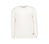 Rundhalspullover JOOP JEANS "Owin", Herren, Gr. L, natur, Strick, Obermaterial: 100% Baumwolle, clean, unifarben, normal normal, Rundhals, Pullover Rundhalspullover, im Materialmix (90909240-L) natur