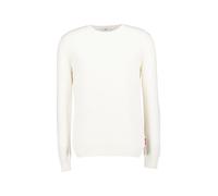 Strickpullover JOOP JEANS "Belao", Herren, Gr. L, beige (natural), Strick, Obermaterial: 100% Baumwolle, unifarben, casual, regular fit normal, Rundhals, Langarm eingesetzt Rippstrickbündchen, Pullove