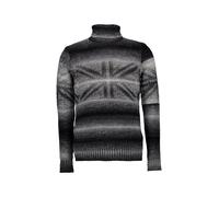 JOOP! Pullover Herren Regular Fit Wolle grau gemustert, XL