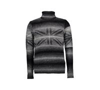 JOOP! Pullover Herren Regular Fit Wolle grau gemustert, XXL