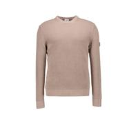 JOOP! Pullover Herren Slim Fit Rundhals Baumwolle beige, L