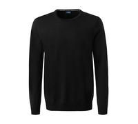 JOOP! Pullover Herren Slim Fit Rundhals Merinowolle schwarz, M