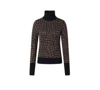 JOOP! Rollkragenpullover im Allover-Look Modell 'KORDULA' in Mittelbraun, Größe 34