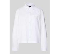 JOOP! Regular Fit Hemdbluse mit Brusttasche Modell 'Bella' in Weiss, Größe 40