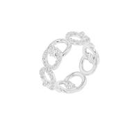 JOOP! Ring für Damen, Silber 925, 9 mm, mit Zirkonia, Silber, Geschenkidee, kommt in Schmuck Geschenk Box, 2100820