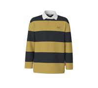Sweatshirt JOOP JEANS "Crosban", Herren, Gr. M, medium gelb, Sweatware, Obermaterial: 100% Baumwolle, gestreift, regular fit taillenbedeckt, Rundhals, eingesetzt abgesteppte Kante, Sweatshirts Sweatsh