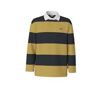 Sweatshirt JOOP JEANS "Crosban", Herren, Gr. XXL, medium gelb, Sweatware, Obermaterial: 100% Baumwolle, gestreift, regular fit taillenbedeckt, Rundhals, eingesetzt abgesteppte Kante, Sweatshirts Sweat