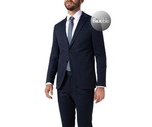 JOOP! Sakko Herren Extra Slim Fit Reverskragen Jersey blau, 102